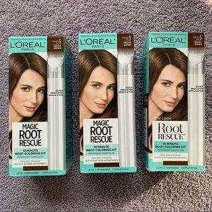 3 Boxes L’Oreal Magic Root Rescue Med Brown Color